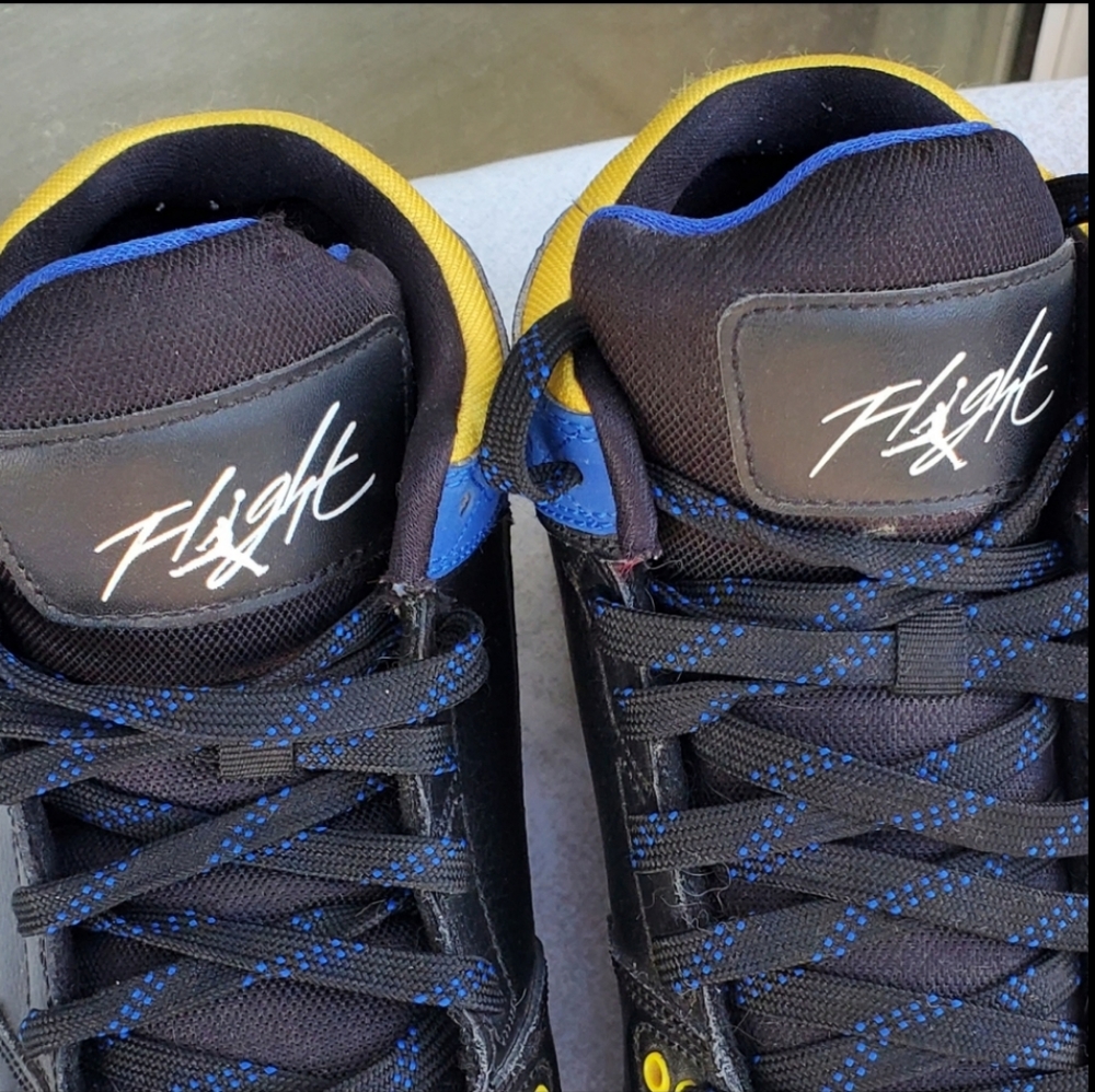 Air Jordan Flight Origin 599606-089 Black Basketball Sneakers Sz 6Y/ Wmn Sz 7.5 - Picture 14 of 14